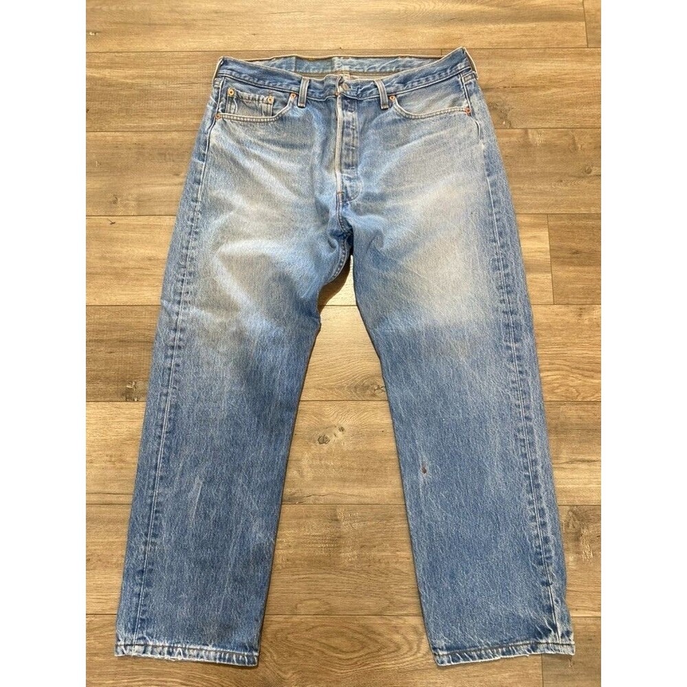 Vintage Levi's 501 MENS 40x32 Button Fly 501-0000 Made in USA Blue Denim Jeans
